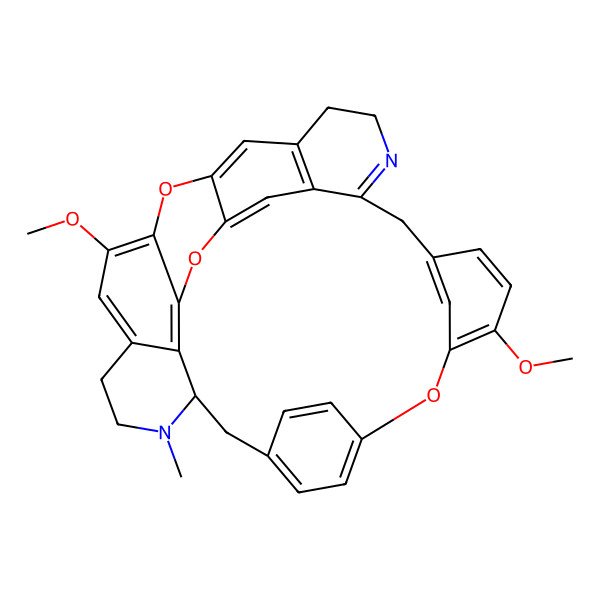 2D Structure of (+)-1,2-Dehydrotelobine