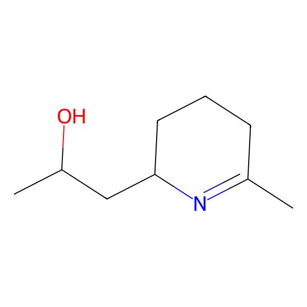 2D Structure of (+)-1,2-Didehydropinidinol