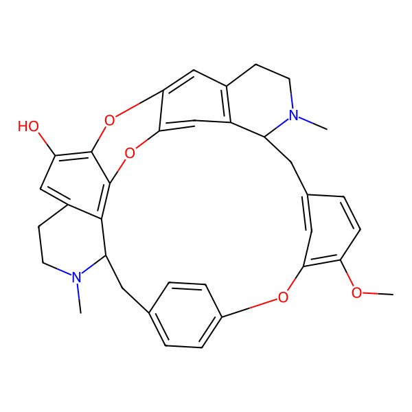 2D Structure of (8S,21S)-13-methoxy-7,22-dimethyl-15,29,31-trioxa-7,22-diazaoctacyclo[19.9.3.216,19.14,30.110,14.03,8.025,33.028,32]heptatriaconta-1(30),2,4(34),10(37),11,13,16,18,25,27,32,35-dodecaen-27-ol