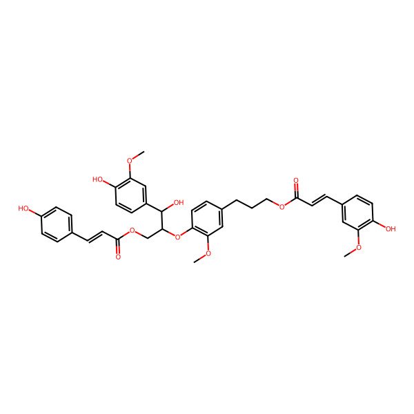 2D Structure of (-)-(7'R,8'S)-erythro-carolignan X