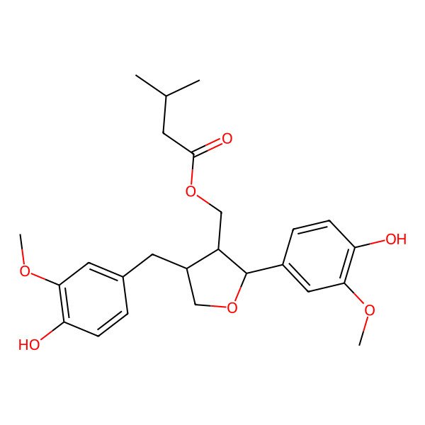 2D Structure of (+)-9'-Isovaleroxylariciresinol