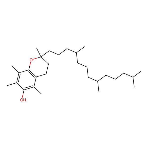 2D Structure of (-)-alpha-Tocopherol