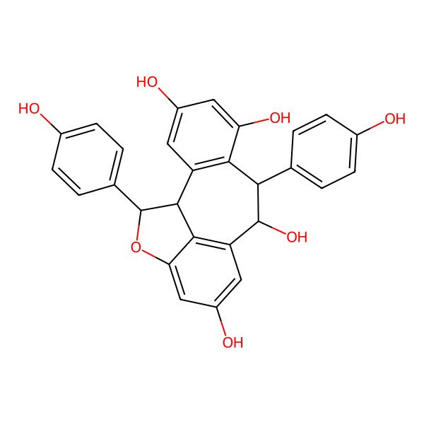 2D Structure of (-)-Ampelopsin A