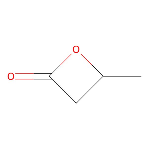 2D Structure of (-)-beta-Butyrolactone