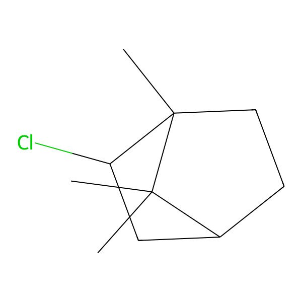 2D Structure of Bornyl chloride, (-)-