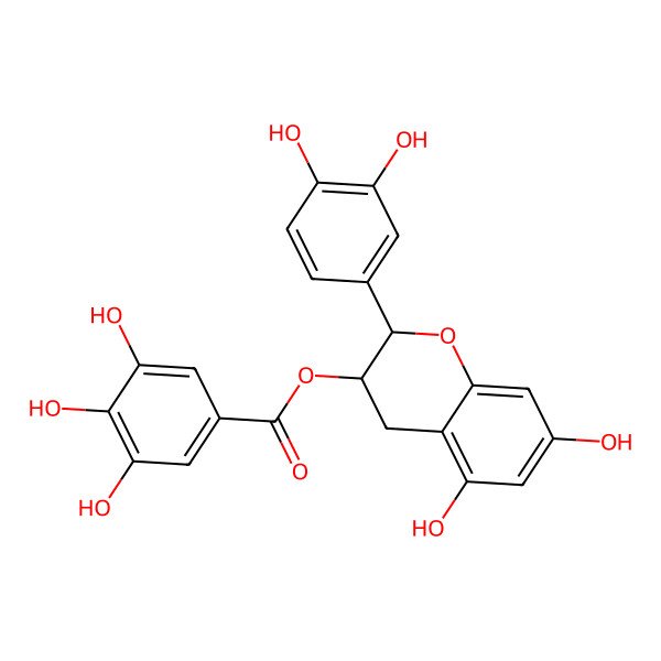 2D Structure of (-)-Catechin gallate