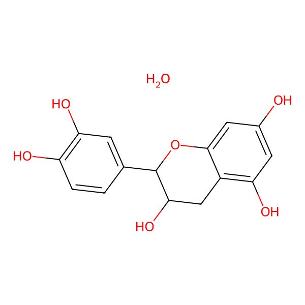 2D Structure of (+)-Catechin Hydrate 2D Structure of (+)-Catechin Hydrate
