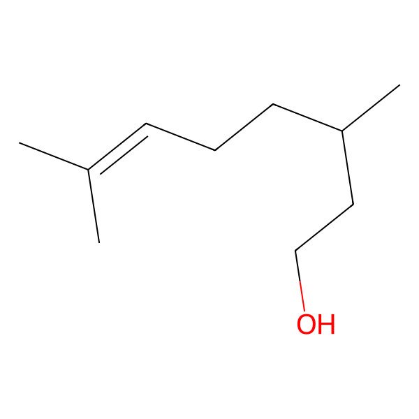 2D Structure of (-)-Citronellol