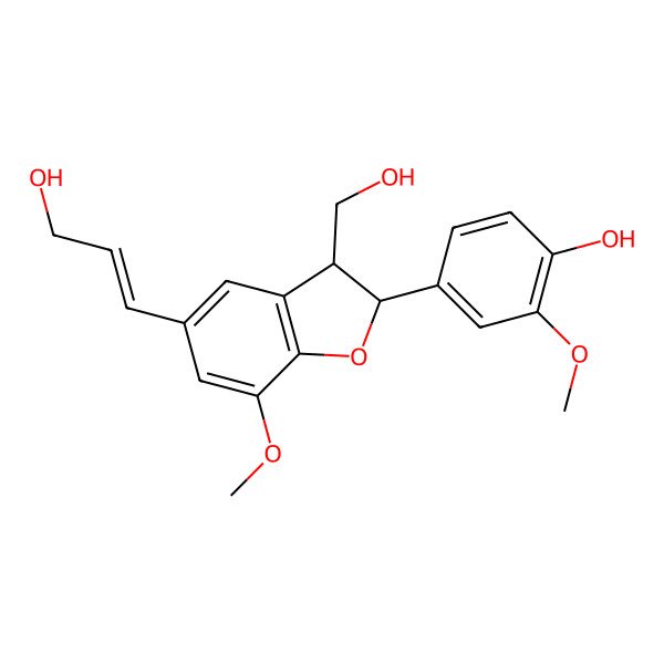 2D Structure of (-)-Dehydrodiconiferyl Alcohol