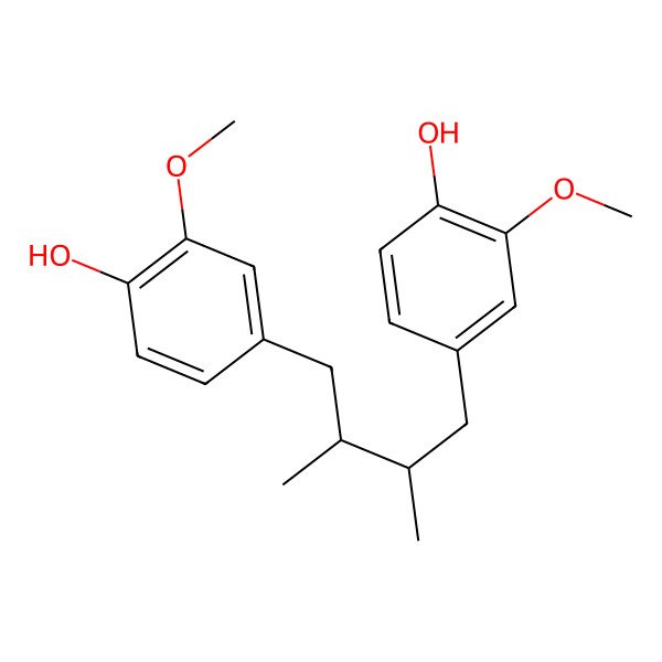 2D Structure of (-)-Dihydroguaiaretic acid