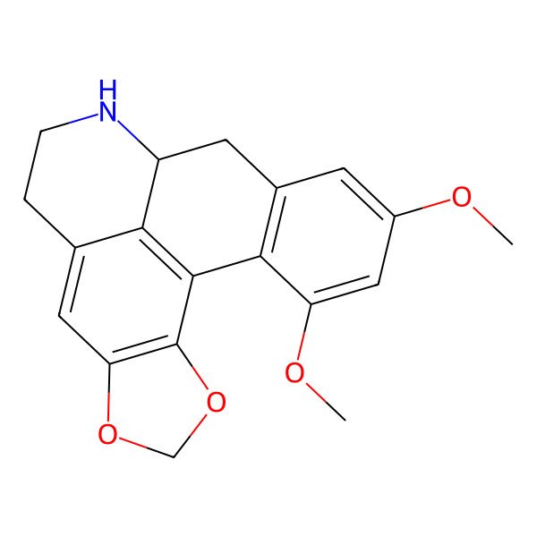 2D Structure of 16,18-Dimethoxy-3,5-dioxa-11-azapentacyclo[10.7.1.02,6.08,20.014,19]icosa-1(20),2(6),7,14(19),15,17-hexaene