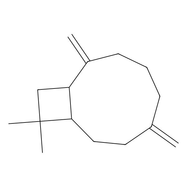2D Structure of (+)(-)-(E)-beta-caryophyllene