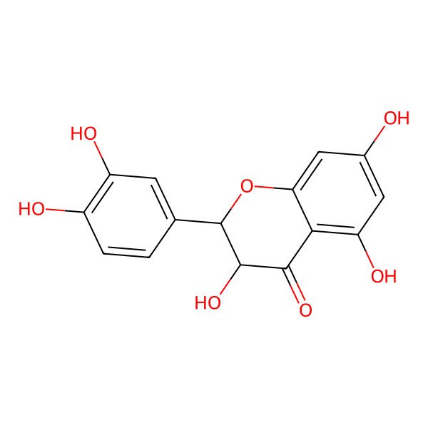 2D Structure of (-)-Epitaxifolin 2D Structure of (-)-Epitaxifolin