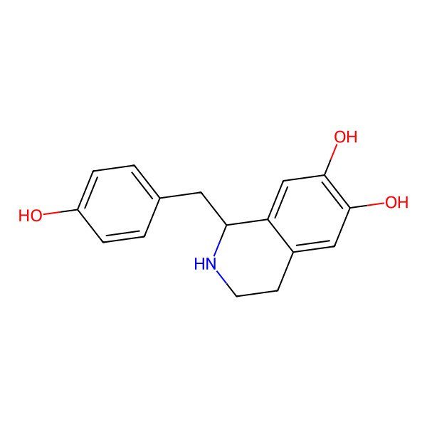 2D Structure of (+)-Higenamine