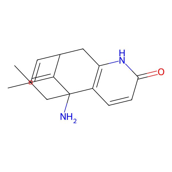 2D Structure of (1R,13E)-1-amino-13-ethylidene-11-methyl-6-azatricyclo[7.3.1.02,7]trideca-2(7),3,10-trien-5-one