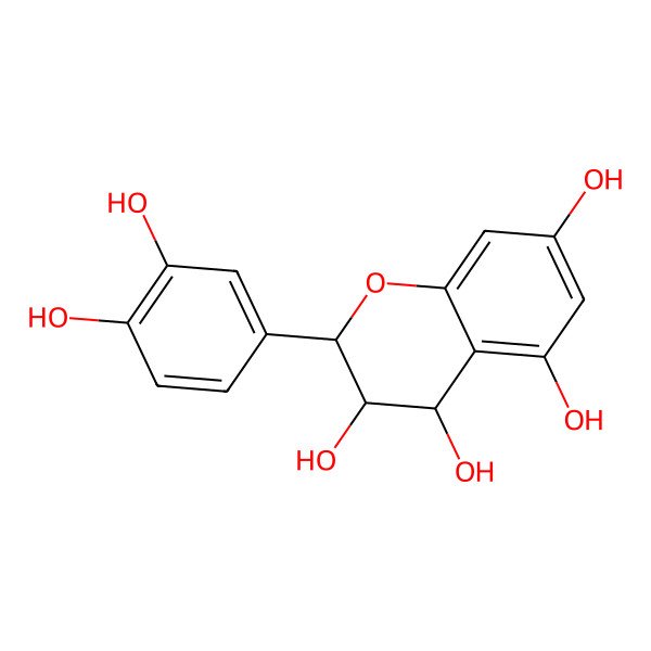 2D Structure of (+)-Leucocyanidin 2D Structure of (+)-Leucocyanidin