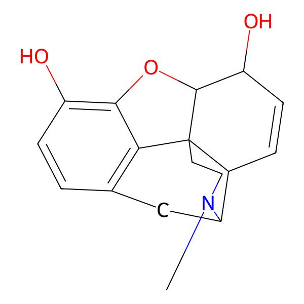 2D Structure of (+)-Morphine