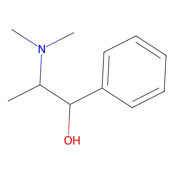 2D Structure of (+)-N-Methylephedrine