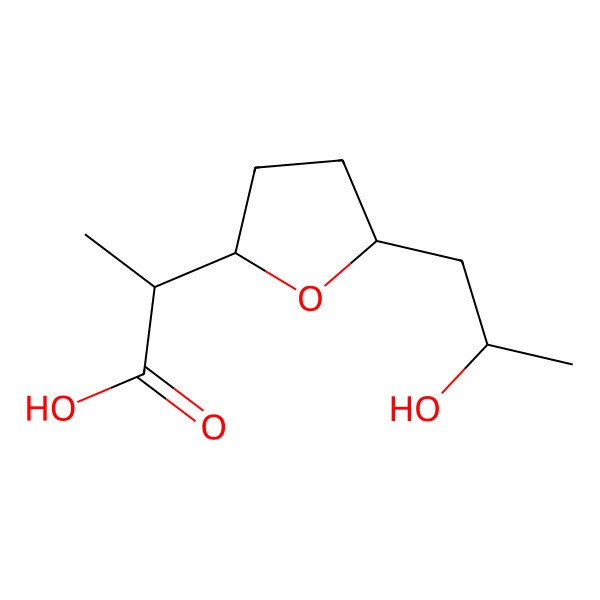 2D Structure of (-)-Nonactic acid
