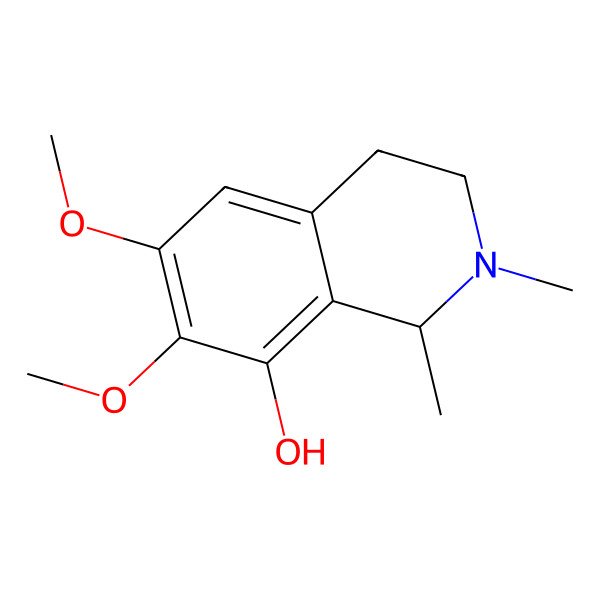 2D Structure of (-)-Pellotine