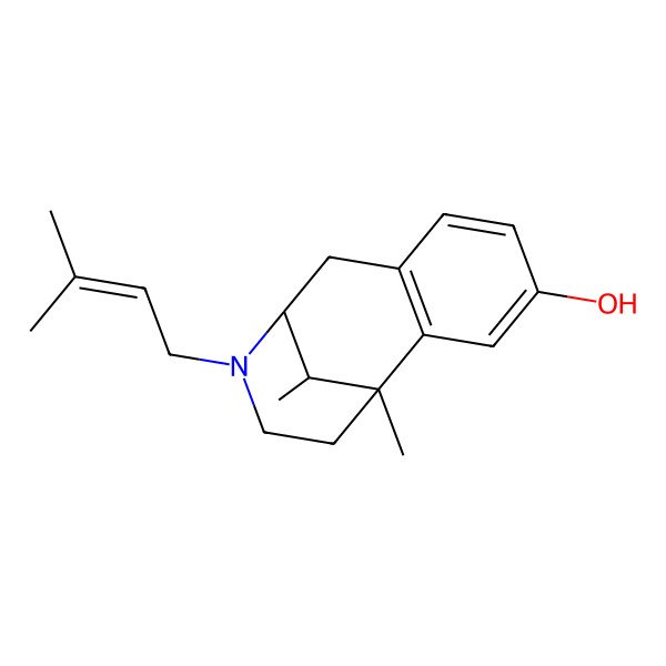 2D Structure of (-)-Pentazocine