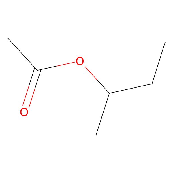 2D Structure of (-)-sec-Butyl acetate