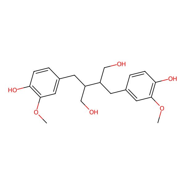 2D Structure of (+)-Secoisolariciresinol