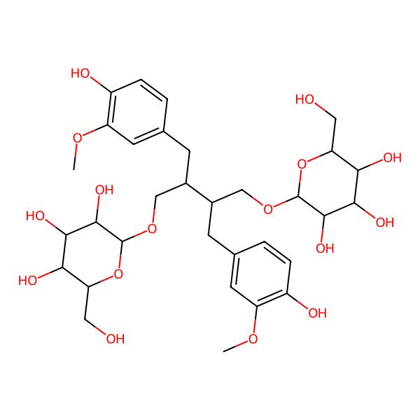 2D Structure of (+)-Secoisolariciresinoldiglucoside 2D Structure of (+)-Secoisolariciresinoldiglucoside