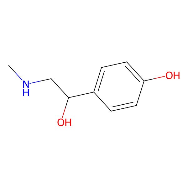 2D Structure of (-)-Synephrine