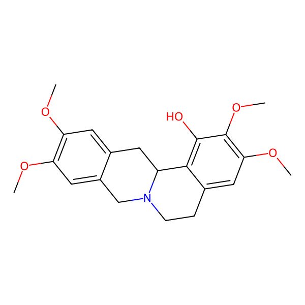 2D Structure of (-)-Tetrahydrostephabine