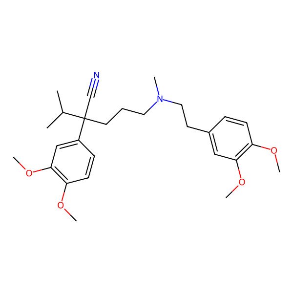 2D Structure of (-)-Verapamil