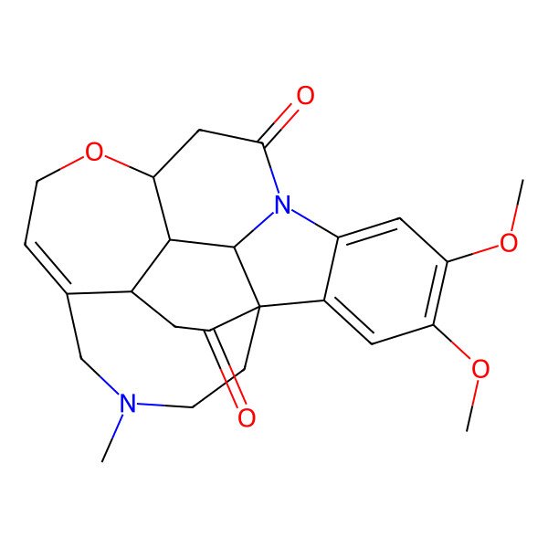 2D Structure of 16,17-Dimethoxy-4-methyl-9-oxa-4,13-diazahexacyclo[11.6.5.01,24.06,22.010,23.014,19]tetracosa-6,14,16,18-tetraene-12,20-dione