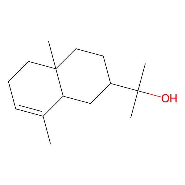 2D Structure of 2-Naphthalenemethanol, 1,2,3,4,4a,5,6,8a-octahydro-alpha,alpha,4a,8-tetramethyl-, [2R-(2alpha,4aalpha,8abeta)]-