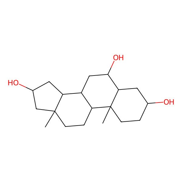 2D Structure of (3S,5S,6S,8S,9S,10R,13R,14S,16R)-10,13-dimethyl-2,3,4,5,6,7,8,9,11,12,14,15,16,17-tetradecahydro-1H-cyclopenta[a]phenanthrene-3,6,16-triol