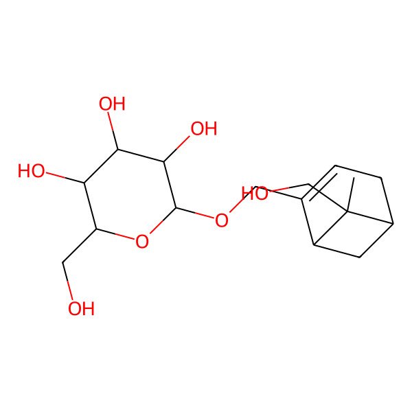 2D Structure of (2R,3S,4S,5R,6R)-2-(hydroxymethyl)-6-[[(1S,5S,6R)-6-(hydroxymethyl)-6-methyl-2-bicyclo[3.1.1]hept-2-enyl]methoxy]oxane-3,4,5-triol