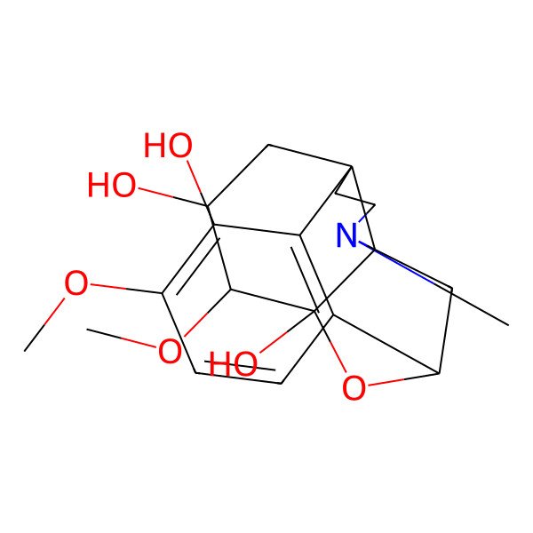 2D Structure of (1S,8S,10S,11R,12S,13S)-4,12-dimethoxy-17-methyl-18-oxa-17-azapentacyclo[8.4.3.18,11.01,10.02,7]octadeca-2(7),3,5-triene-3,11,13-triol