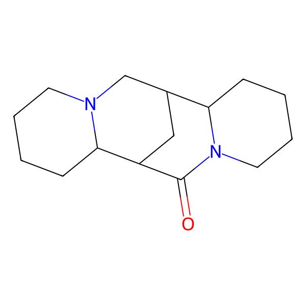 2D Structure of 7,14-Methano-2H,6H-dipyrido[1,2-a:1',2'-e][1,5]diazocin-6-one, dodecahydro-, [7R-(7alpha,7abeta,14alpha,14aalpha)]-