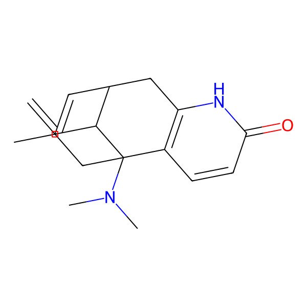 2D Structure of (1S,13R)-1-(dimethylamino)-13-ethenyl-11-methyl-6-azatricyclo[7.3.1.02,7]trideca-2(7),3,10-trien-5-one