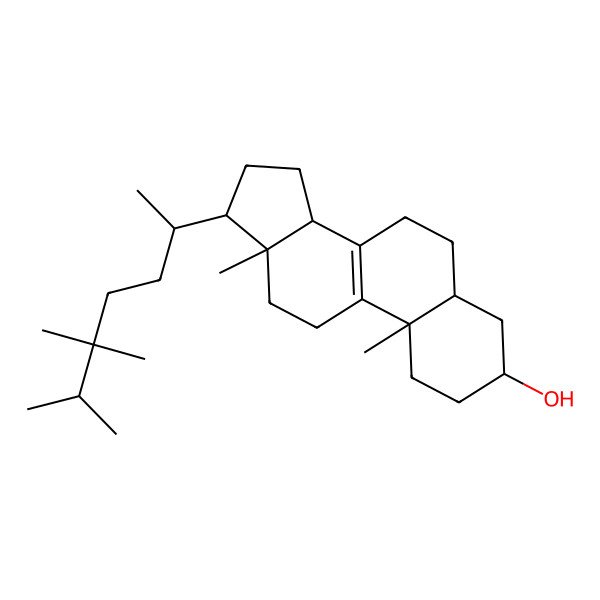 2D Structure of (3S,10S,13R)-10,13-dimethyl-17-(5,5,6-trimethylheptan-2-yl)-2,3,4,5,6,7,11,12,14,15,16,17-dodecahydro-1H-cyclopenta[a]phenanthren-3-ol