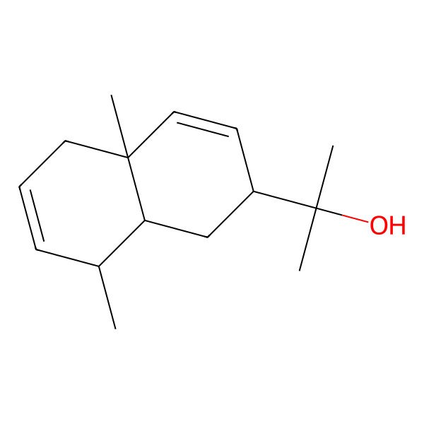 2D Structure of 2-Naphthalenemethanol, decahydro-alpha,alpha,4a,8-tetramethyl-, didehydro deriv., [2R-(2alpha,4aalpha,8abeta)]-