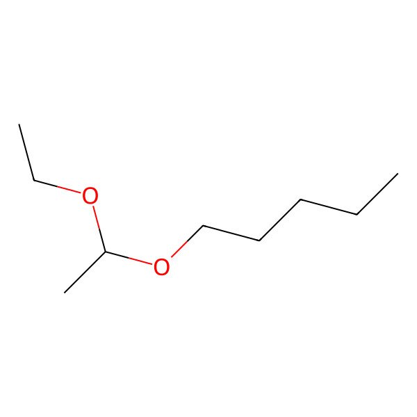 2D Structure of 1-(1-Ethoxyethoxy)pentane
