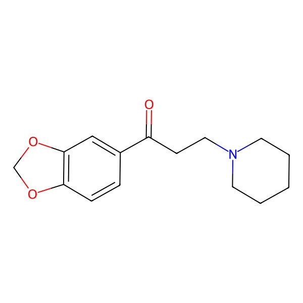 2D Structure of 1-(1,3-Benzodioxol-5-yl)-3-(1-piperidinyl)-1-propanone