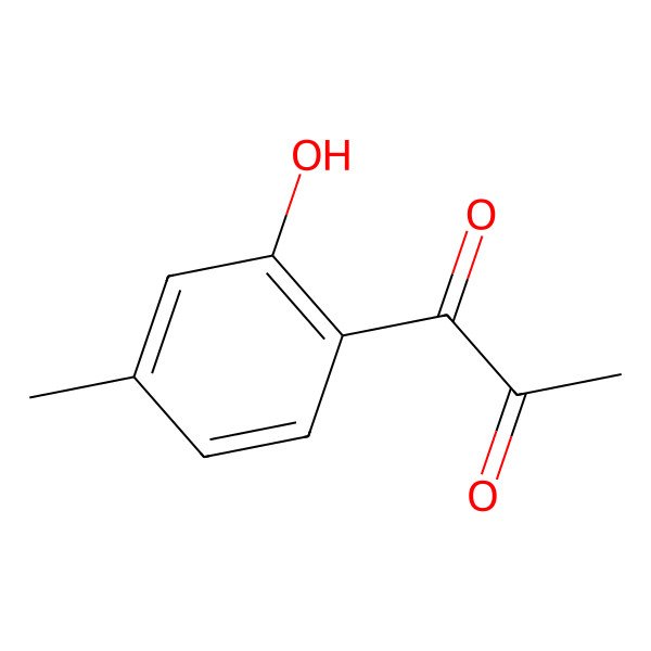 2D Structure of 1-(2-Hydroxy-4-Methylphenyl)Propan-1,2-Dione