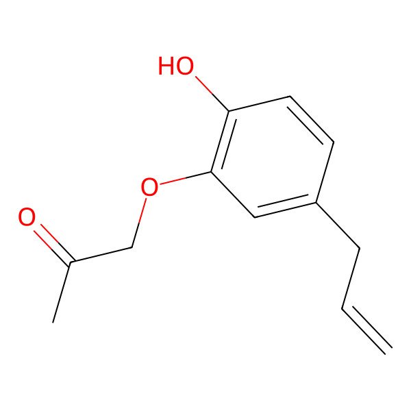 2D Structure of 1-(2-Hydroxy-5-prop-2-enylphenoxy)propan-2-one