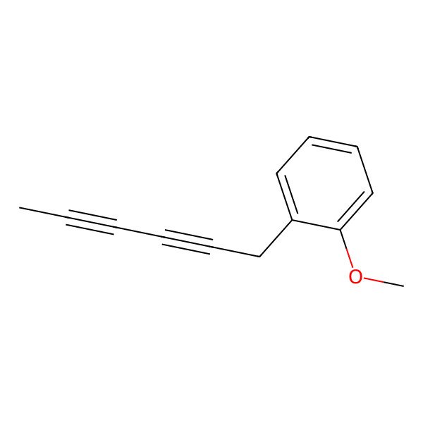 2D Structure of 1-(2-Methoxyphenyl)-2,4-hexadiyne