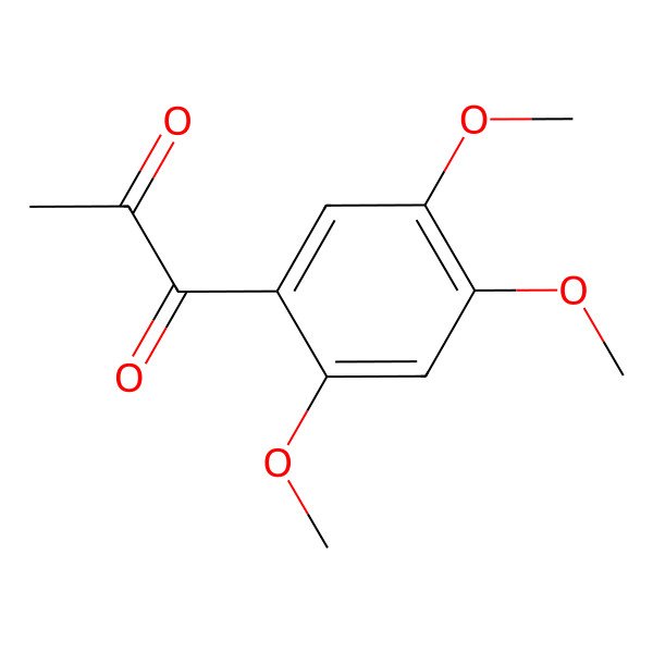 2D Structure of 1-(2,4,5-Trimethoxyphenyl)-1,2-propanedione 2D Structure of 1-(2,4,5-Trimethoxyphenyl)-1,2-propanedione