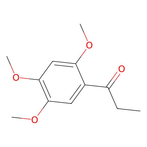 2D Structure of 1-(2,4,5-Trimethoxyphenyl)propan-1-one