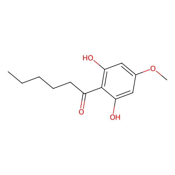 2D Structure of 1-(2,6-Dihydroxy-4-methoxyphenyl)-1-hexanone 2D Structure of 1-(2,6-Dihydroxy-4-methoxyphenyl)-1-hexanone