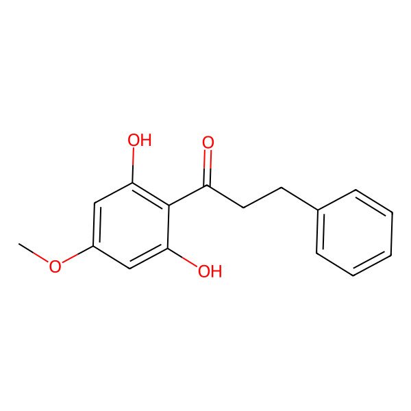 2D Structure of 1-(2,6-Dihydroxy-4-methoxyphenyl)-3-phenylpropan-1-one