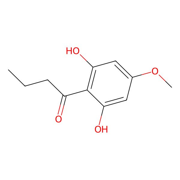 2D Structure of 1-(2,6-Dihydroxy-4-methoxyphenyl)butan-1-one